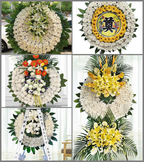 安徽宣城市郎溪县梅渚镇黎明村花圈速递